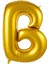 1 Metre Altın Renk Balon B Harfi 40 Inc Parti Malzemesi 1
