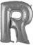 76 cm Gümüş Renk Balon R Harfi 34 Inc Parti Malzemesi 1