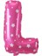 L Harfi Pembe Renk 16 Inc 40 cm Balon Parti Malzemesi 1