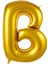 76 cm Altın Renk Balon B Harfi 34 Inc Parti Malzemesi 1