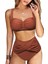 Yüksek Bel Twist Beli Geçme Detaylı Bikini Altı 3