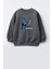 Unisex Çocuk Baskılı 3 Iplik Kumaş Pamuklu Sweatshirt 1