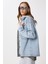 Çıkarılabilir Kapüşonlu Cepli Denim Ceket LAN0057 Açık Mavi 2