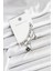 Pirinç Gümüş Renk Kadın Set Küpe - PRT3500EB08891 1