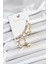 Pirinç Gold Renk Ay Model Kadın Set Küpe - PRT3500EB08892 1