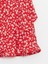 Lcw Kids Kırmızı Beli Lastikli Çiçekli Kız Çocuk Etek 5