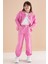 Pembe Nakış Detaylı Gömlekli Pantolonlu Kız Çocuk 3lü Takım 20157 4