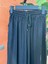 Kadın Tencel Bol Paça Etekli Kot Pantolon-Siyah 2