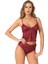 Bordo Jakarlı Babydoll Şort Takımı 1