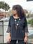 Kadın Oversize Keten Bluz Kolları ve Eteği File Detaylı Cepli Oversize %100 Pamuk 2