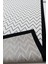 Jüt Sisal Canvas 0438B Antrasit- Beyaz Özel Bordür Dikimli Jüt Sisal 4