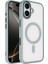 Apple Iphone 17 Kılıf Kamera Korumalı Magsafeli Arkası Şeffaf Krom Kapak 1