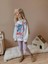 Kız Çocuk Stitch Baskılı Sweatshirt ve Pantolon 2’li Takım - Lila 4039 5