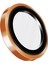 Iphone 17 Pro / Iphone 17 Pro Max Sapphire Lens Koruyucu Optix Prime Serisi Çelik Çerçeve Turuncu 2