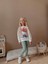 Kız Çocuk Baskılı Sweatshirt - Tayt 4037 Y 3
