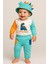 Erkek Bebek Dinozor Baskılı 3’lü Takım – Body, Pantolon ve Şapka 252027 4