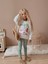Kız Çocuk Peppa Pig Baskılı Kız Çocuk Sweatshirt - Tayt Takım 4057 Y 3