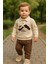Erkek Bebek 2’li Takım – Yaka Detaylı Nakışlı Sweatshirt ve Eşofman Altı 07147V 1