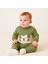 Erkek Bebek 2’li Takım – Yeşil Kaplan Desenli Sweatshirt ve Pantolon 07191 4