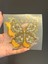 11X11 cm Ütü Ile Yapışan Sarı Kelebek Transfer Baskı Arma 2