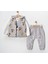Erkek Bebek 3’lü – Yelek, Sweatshirt & Alt Takım 07173G 5