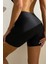 Kadın Siyah Önden Bağcıklı Deniz Şortu 3