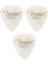Gitar Penası 3 Adet Premium Celluloid Heavy White Moto 1