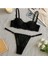 Şık Siyah Transparan Dantelli Sütyen ve Tanga Takımı 2
