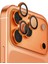 Iphone 17 Pro / Iphone 17 Pro Max Lens Koruyucu Cam Anti-Reflective Alüminyum Dayanıklı Çerçeve Turuncu 1