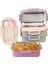 2 Katlı Paslanmaz Çelik Yemek Kabı Beslenme Kabi Saklama Kabı 450X400 ml Lunch Box Renkli 3