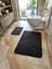 Modern Siyah Klozet Takımı – 2’li Şık Banyo Paspas Seti, 50X90 & 40X50 cm 1