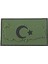 Türkiye Haritası Ay Yıldız 3D Plastik Tpu Açık Kahverengi Patch, Yeni Tip, Cırtlı, Standart Ölçü, 1