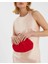 Süet Clutch Çanta Kırmızı 4