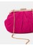 Süet Clutch Fuşya 1