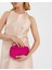 Süet Clutch Fuşya 2