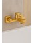 Gold Kare Banyo Bataryası Modern Şık Dayanıklı Altın Tasarım Banyo Duş Bataryası Küvet Bataryası 2