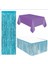 Mor Masa Örtüsü, Mavi Masa Eteği, Mavi Arka Fon 1