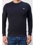 Bisiklet Yaka Lacivert Dar Kalıp Erkek Triko 1