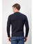 Bisiklet Yaka Lacivert Dar Kalıp Erkek Triko 5