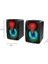 Bilgisayar Hoparlörü Rgb LED Işıklı Gaming Oyuncu Hoparlörü 3.5mm Jack USB Speaker 1+1 Ses Sistemi 1