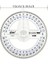 360° Protractor Cetvel, Şeffaf Matematik, Geometri, Tasarım ve Sanat Projeleri Için İDEAL-1AD 1