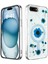 Apple iPhone 7 Bloom Daisy Magsafe Kılıf – Elegant Papatya Desenli, Işıltılı Premium Kapak - Mavi 1