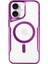 Apple iPhone 16 Plus Elegant Venüs Magsafe Kılıf – Slim Transparent Tasarım - Pembe 1