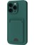 Apple iPhone 16 Pro Kılıf Card Flex Kılıf (Kartlıklı) - Koyu Yeşil 1