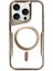 Apple iPhone 16 Pro Elegant Venüs Magsafe Kılıf – Slim Transparent Tasarım - Kahverengi 1