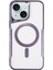 Apple iPhone 15 Elegant Venüs Magsafe Kılıf – Slim Transparent Tasarım - Derin Mor 1