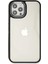 Apple iPhone 12 Pro Max Elegant Clear Case (Şeffaf Kılıf) - Stylish Protective Cover - Siyah 3