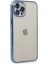 Apple iPhone 12 Pro Crystal Shield Lensli Silikon (Lens Protector / Kamera Koruyucu Kılıf) - Açık Mavi 3