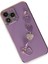 Apple iPhone 14 Pro Elegant Charm Case (Kalpli Zincirli Kılıf) Elegant Silicone Cover - Mor 2
