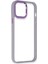 Apple iPhone 13 Pro Elegant Clear Case (Şeffaf Kılıf) - Stylish Protective Cover - Lila 3